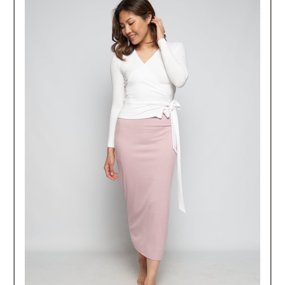 Dress Blank White Wrap Adjustable Top